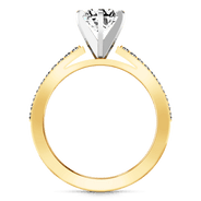 Pave Diamond EngagementRing Ashley 14K Yellow Gold