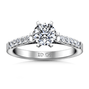 Pave Engagement Ring Beth 14K White Gold