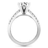 Pave Engagement Ring Beth 14K White Gold