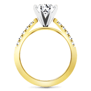 Pave Diamond EngagementRing Beth 14K Yellow Gold