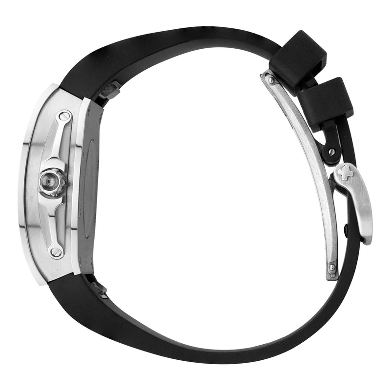 Frost NYC Evolution Women's Watch - Automatic Skeleton Steel Mother Of Pearl | WFRST-01-R-S Black Band | Pre - Sale