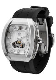 Frost NYC Evolution Women's Watch - Automatic Skeleton Steel Mother Of Pearl | WFRST-01-R-S Black Band | Pre - Sale