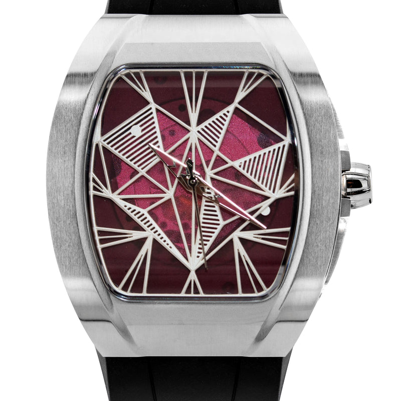 Frost NYC Evolution Women's Watch - Automatic Skeleton Steel Caged Heart | WFRST-01-H-S Black Band | Pre - Sale