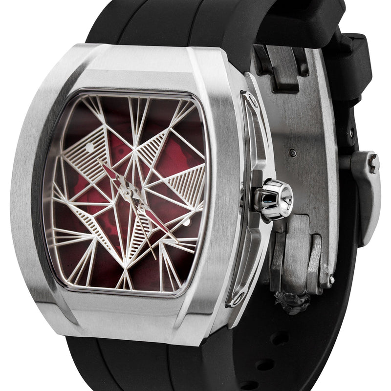 Frost NYC Evolution Women's Watch - Automatic Skeleton Steel Caged Heart | WFRST-01-H-S Black Band | Pre - Sale
