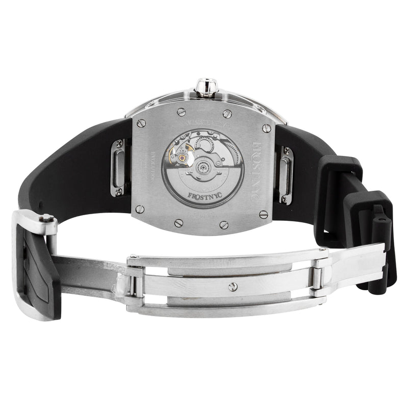 Frost NYC Evolution Women's Watch - Automatic Skeleton Steel Caged Heart | WFRST-01-H-S Black Band | Pre - Sale