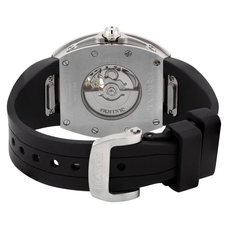 Frost NYC Evolution Women's Watch - Automatic Skeleton Steel Caged Heart | WFRST-01-H-S Black Band | Pre - Sale