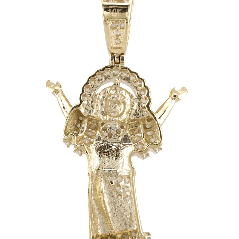 10K Yellow Gold Baby Jesus Necklace | Small 9 Grams - Large 22 Grams