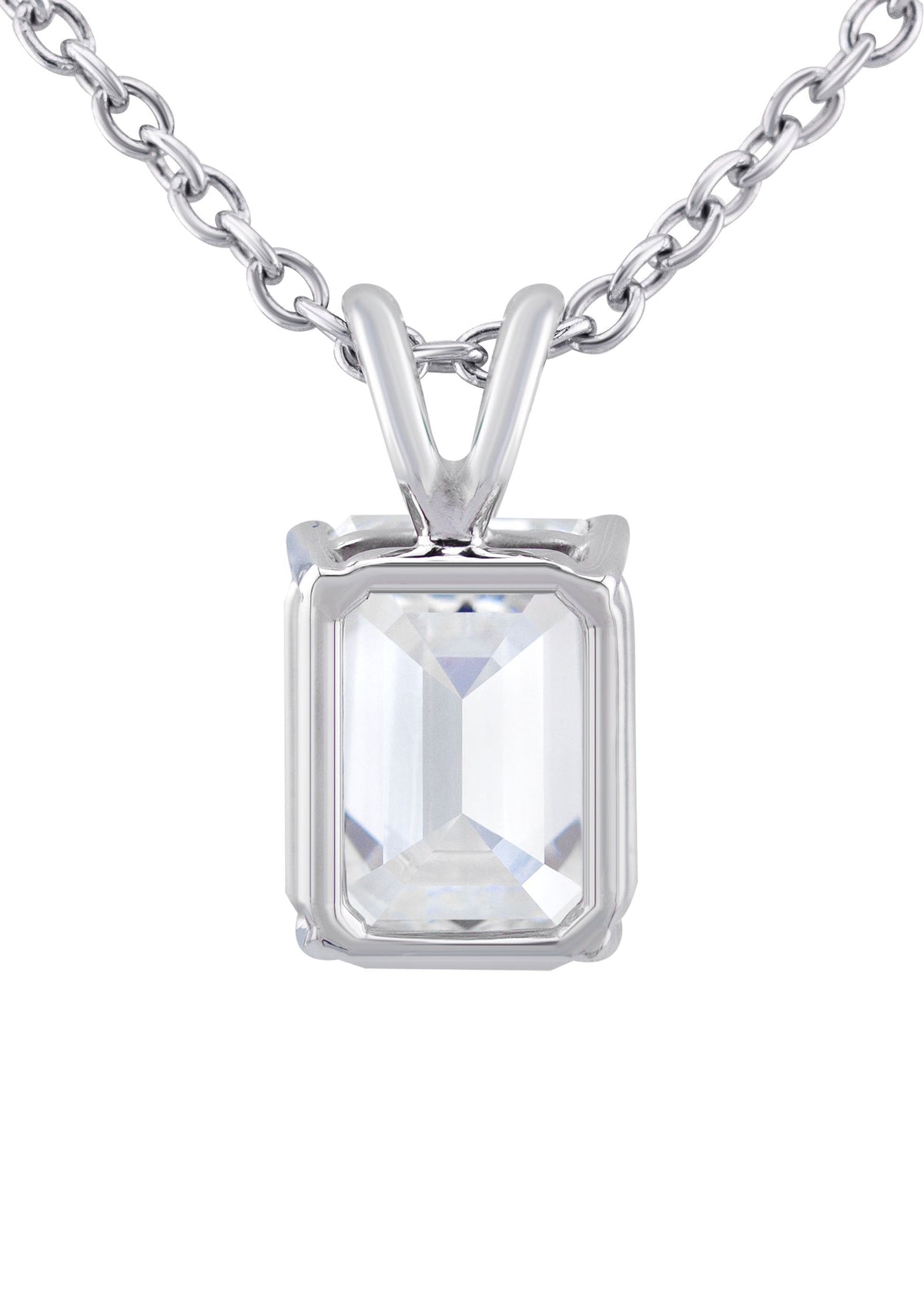 Women Jewelry - Diamond Necklace For Women | Lab Grown Emerald Diamond Solitaire Pendant