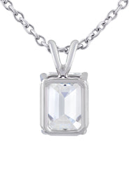Women Jewelry - Diamond Necklace For Women | Lab Grown Emerald Diamond Solitaire Pendant
