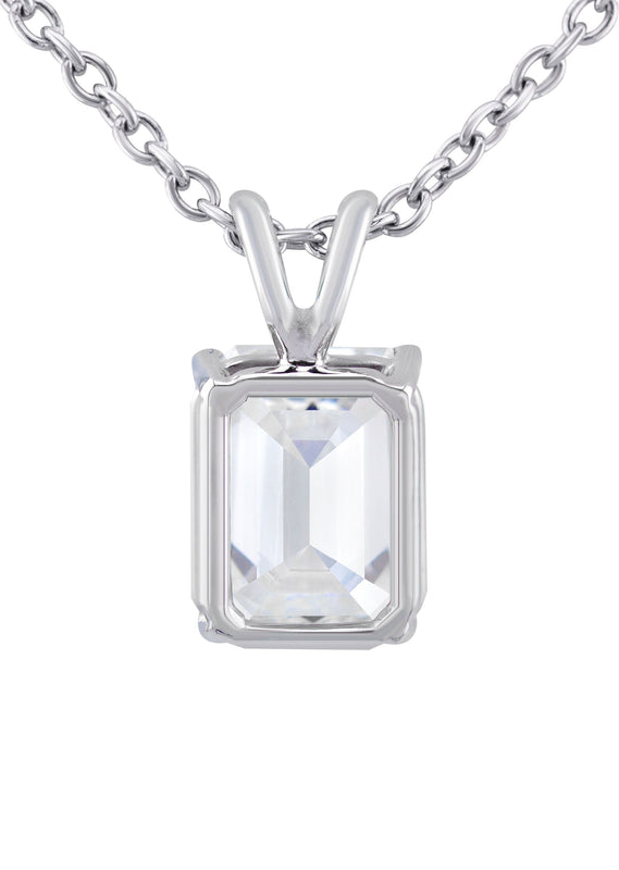 Women Jewelry - Diamond Necklace For Women | Lab Grown Emerald Diamond Solitaire Pendant