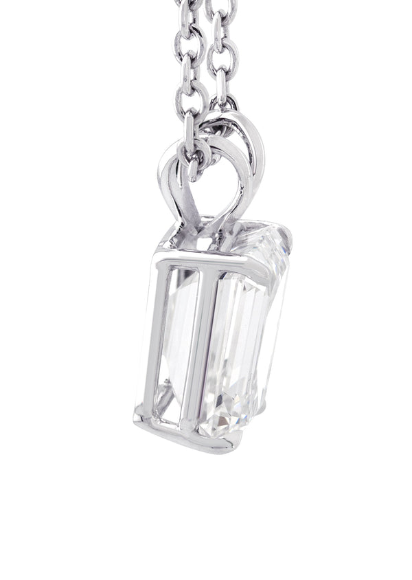 Women Jewelry - Diamond Necklace For Women | Lab Grown Emerald Diamond Solitaire Pendant