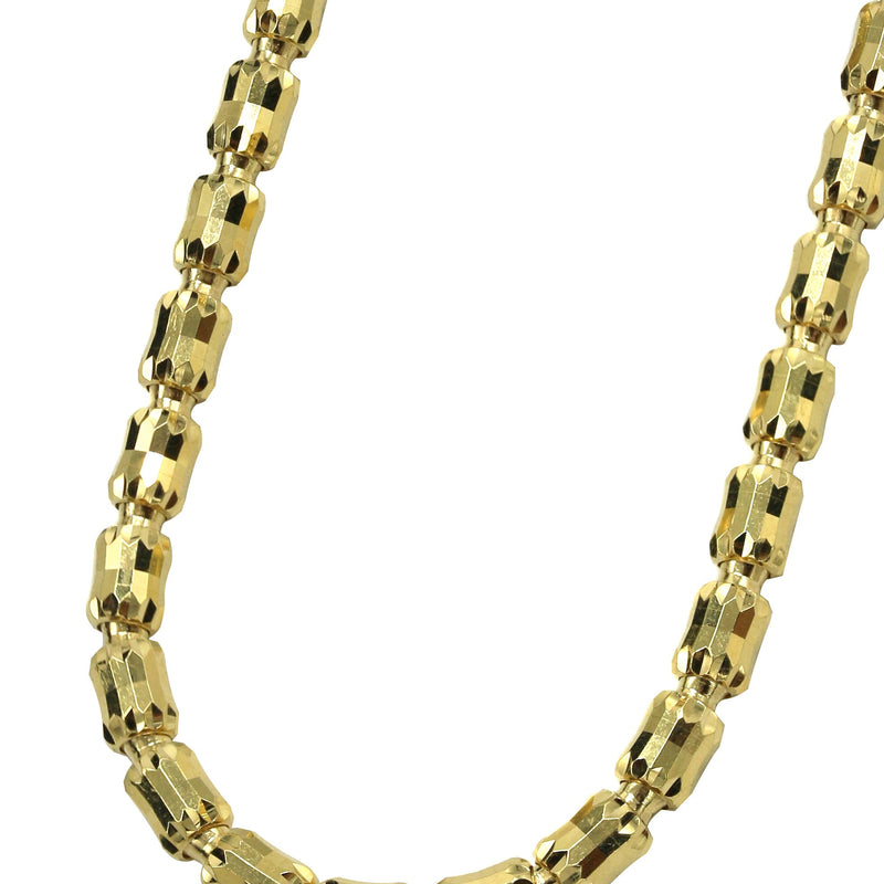 Silver Chain - Mens Gold Chain / Barrel Chain / 4 MM