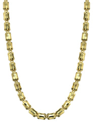 Silver Chain - Mens Gold Chain / Barrel Chain