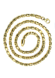 Silver Chain - Mens Gold Chain / Barrel Chain