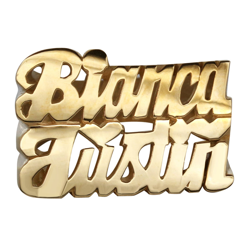 14K Couples Gold Name Ring | Appx. 7.2 Grams