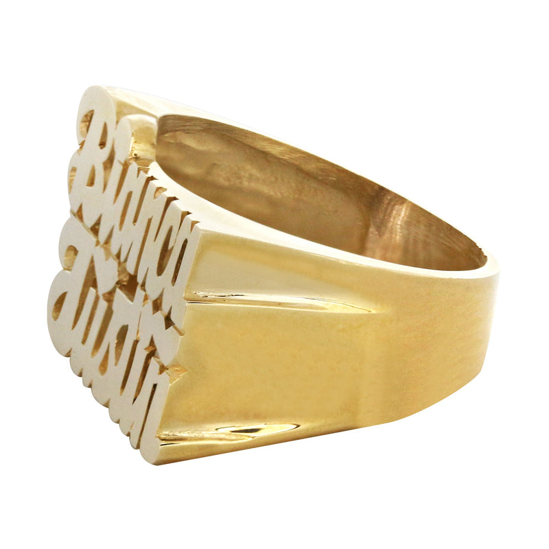14K Couples Gold Name Ring | Appx. 7.2 Grams