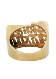 14K Couples Gold Name Ring | Appx. 7.2 Grams