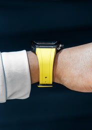 Frost NYC Mens Watch - Automatic Skeleton Sport Black Watch | FRST-01-SB| Yellow
