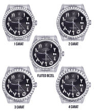 Diamond Mens Rolex Datejust Watch 16200 | 36 MM | Custom Arabic Diamond Dial | Jubilee Band | Diamond Bezel