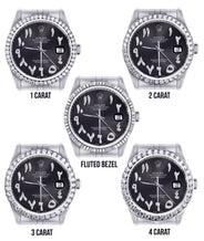 Womens Rolex Datejust Watch 16200 | 36 MM | Custom Arabic Diamond Dial | Jubilee Band | Diamond Bezel