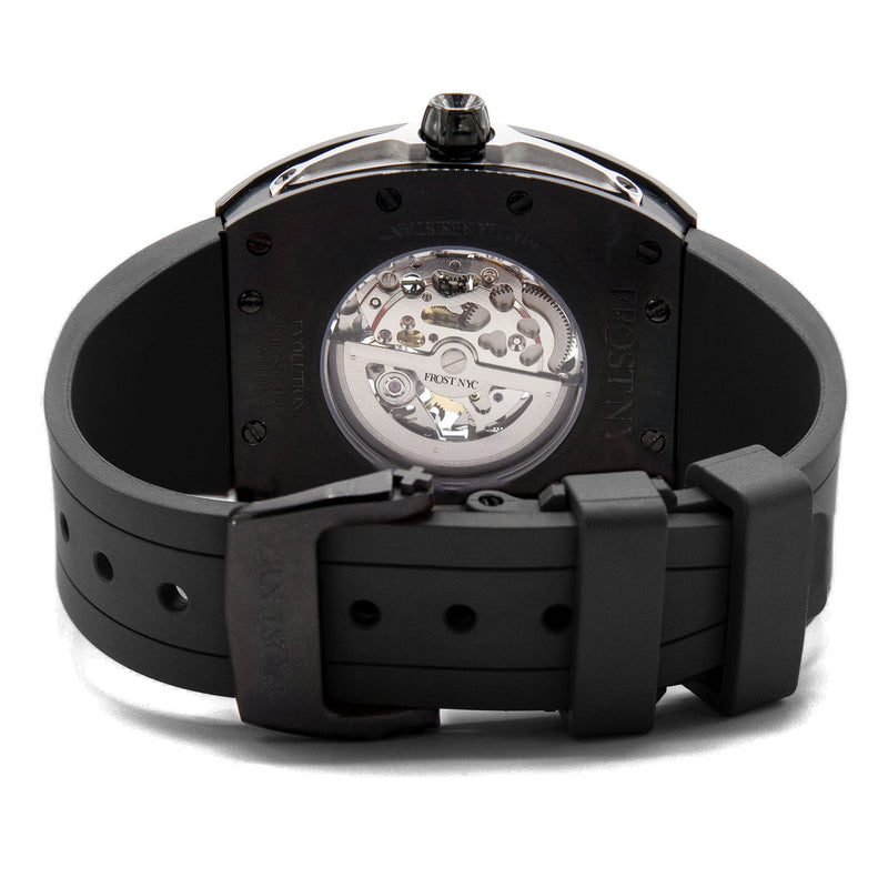 Frost NYC Mens Watch - Automatic Skeleton Sport Black Watch | FRST-01-SB| Black