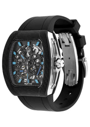 Frost NYC Mens Watch - Automatic Skeleton Carbon Fiber Sport Watch | FRST-01-CFS | Black