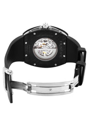 Frost NYC Mens Watch - Automatic Skeleton Carbon Fiber Sport Watch | FRST-01-CFS | Black