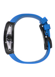 Frost NYC Mens Watch - Automatic Skeleton Sport Black Watch | FRST-01-SB | Blue