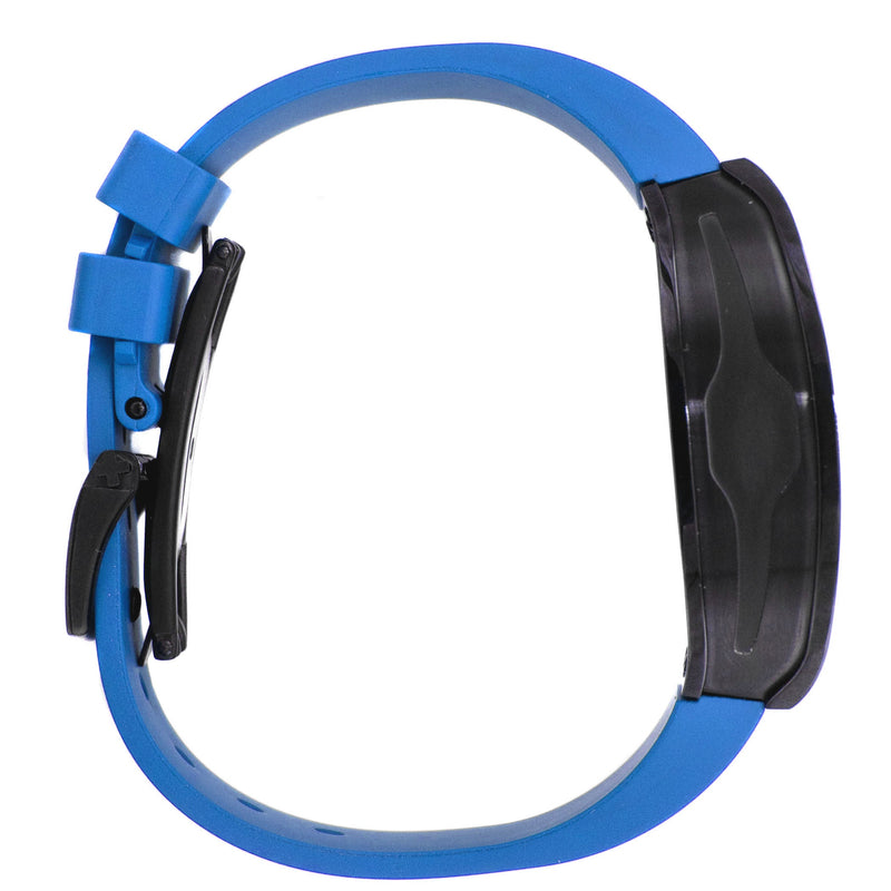Frost NYC Mens Watch - Automatic Skeleton Sport Black Watch | FRST-01-SB | Blue