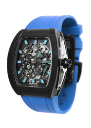 Frost NYC Mens Watch - Automatic Skeleton Sport Black Watch | FRST-01-SB | Blue
