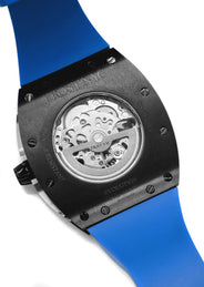 Frost NYC Mens Watch - Automatic Skeleton Sport Black Watch | FRST-01-SB | Blue