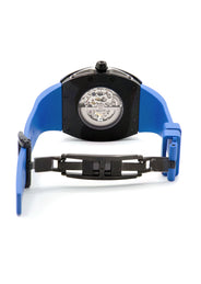 Frost NYC Mens Watch - Automatic Skeleton Sport Black Watch | FRST-01-SB | Blue