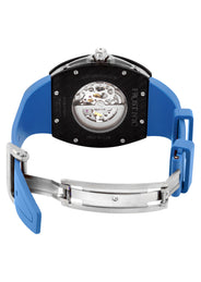 Frost NYC Mens Watch - Automatic Skeleton Carbon Fiber Sport Watch | FRST-01-CFS | Blue