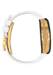 Frost NYC Mens Watch - Automatic Skeleton Carbon Fiber Sport Gold Watch | FRST-01-CFY| White