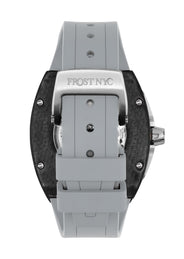 Frost NYC Mens Watch - Automatic Skeleton Carbon Fiber Sport Watch | FRST-01-CFS | Gray