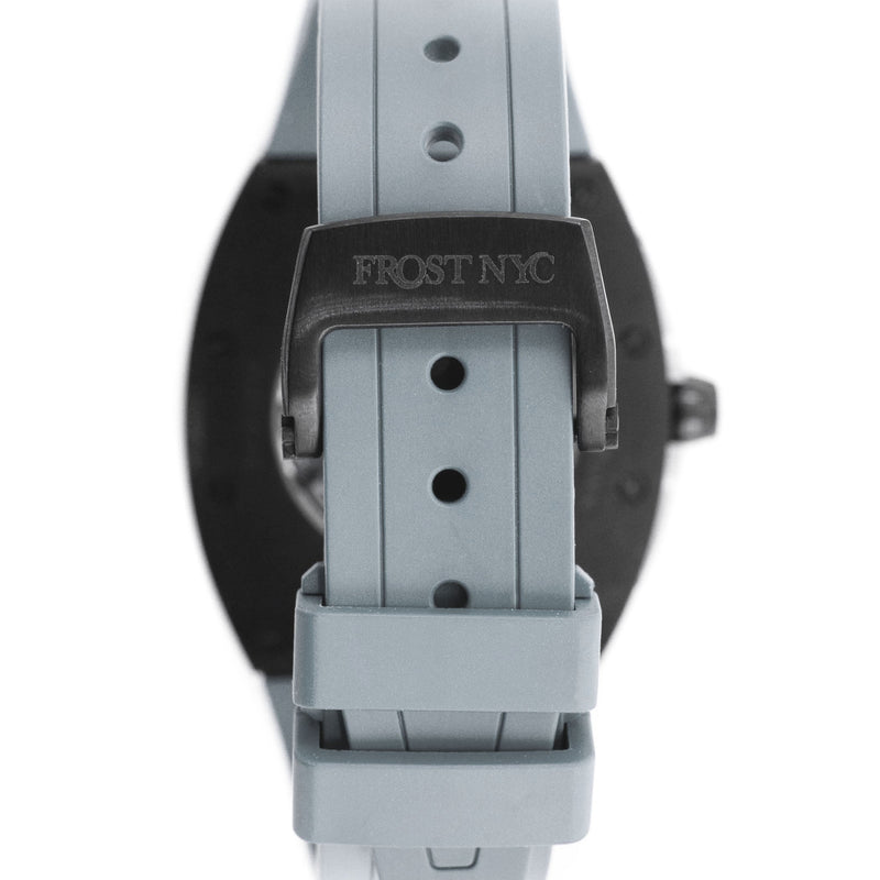 Frost NYC Mens Watch - Automatic Skeleton Sport Black Watch | FRST-01-SB | Gray