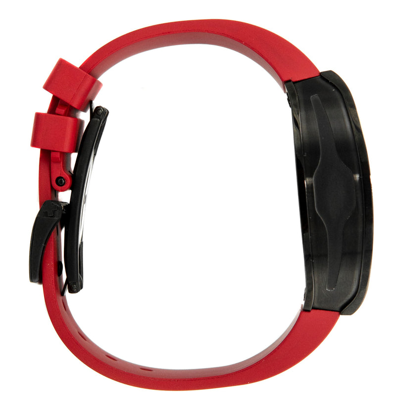 Frost NYC Mens Watch - Automatic Skeleton Sport Black Watch | FRST-01-SB| Red