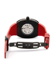 Frost NYC Mens Watch - Automatic Skeleton Sport Black Watch | FRST-01-SB| Red