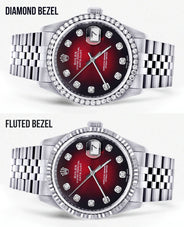 Womens Rolex Datejust Watch 16200 | 36Mm | Red Dial | Jubilee Band