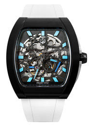 Frost NYC Mens Watch - Automatic Skeleton Sport Black Watch | FRST-01-SB| White