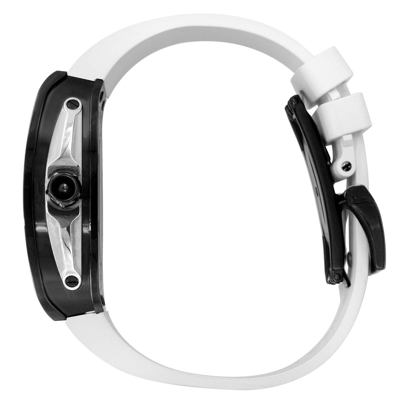Frost NYC Mens Watch - Automatic Skeleton Sport Black Watch | FRST-01-SB| White
