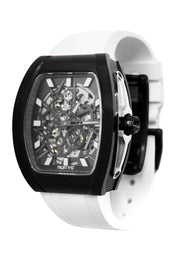 Frost NYC Mens Watch - Automatic Skeleton Sport Black Watch | FRST-01-SB| White