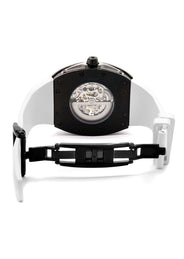 Frost NYC Mens Watch - Automatic Skeleton Sport Black Watch | FRST-01-SB| White