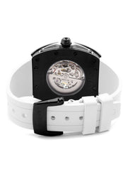 Frost NYC Mens Watch - Automatic Skeleton Sport Black Watch | FRST-01-SB| White