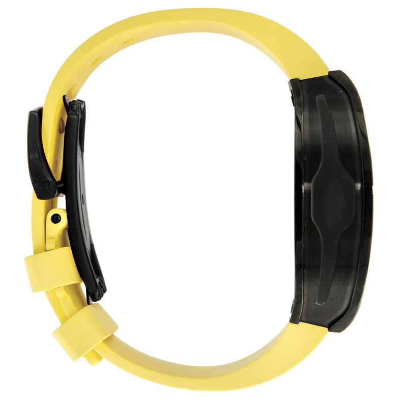 Frost NYC Mens Watch - Automatic Skeleton Sport Black Watch | FRST-01-SB| Yellow