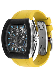Frost NYC Mens Watch - Automatic Skeleton Carbon Fiber Sport Watch | FRST-01-CFS | Yellow