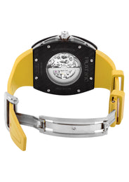 Frost NYC Mens Watch - Automatic Skeleton Carbon Fiber Sport Watch | FRST-01-CFS | Yellow