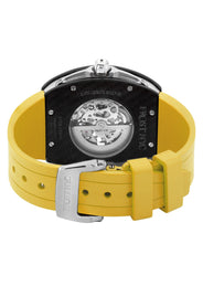 Frost NYC Mens Watch - Automatic Skeleton Carbon Fiber Sport Watch | FRST-01-CFS | Yellow