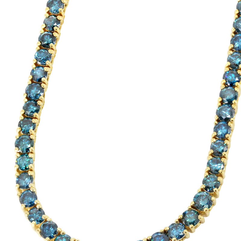 Women Jewelry - Diamond Necklace For Women | Blue Diamond Tennis Chain