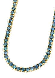 Women Jewelry - Diamond Necklace For Women | Blue Diamond Tennis Chain